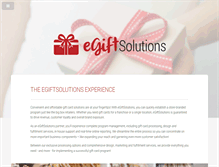 Tablet Screenshot of egiftsolutions.com